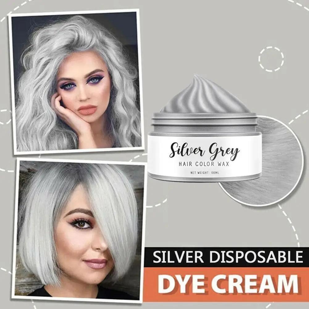 30/100ml Color Hair Wax Styling Pomade Silver Grandma Hair Grey Strong Disposable Men Hair Gel Dye For Women Natural Cream K6V3
30/100ml Color Hair Wax Styling Pomade Silver Grandma Hair Grey Strong Disposable Men Hair Gel Dye For Women Natural Cream K6V3