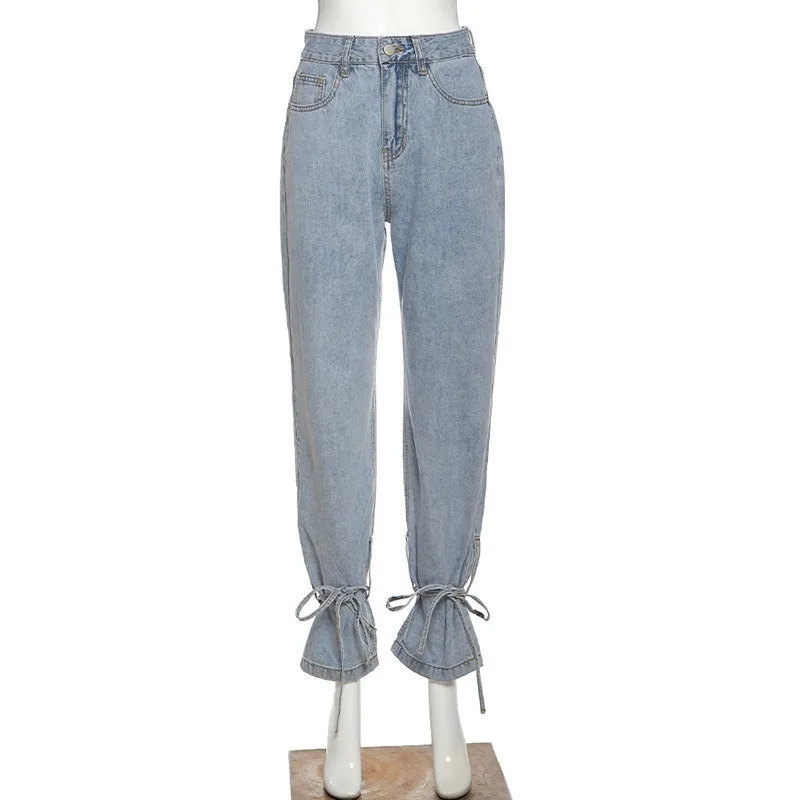 Streetwear Ripped Hole High Waist Jeans Women Pants Casual Straight Denim Vintage Jeans Adjustable Ankle Loose Bottom Harajuku
Streetwear Ripped Hole High Waist Jeans Women Pants Casual Straight Denim Vintage Jeans Adjustable Ankle Loose Bottom Harajuku