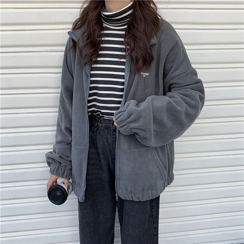 Women Hoodies Autumn Streetwear Zip-Up Oversize Sweatshirt Jacket Trendy Pocket Turn-Down Collar Outwear 
Women Hoodies Autumn Streetwear Zip-Up Oversize Sweatshirt Jacket Trendy Pocket Turn-Down Collar Outwear