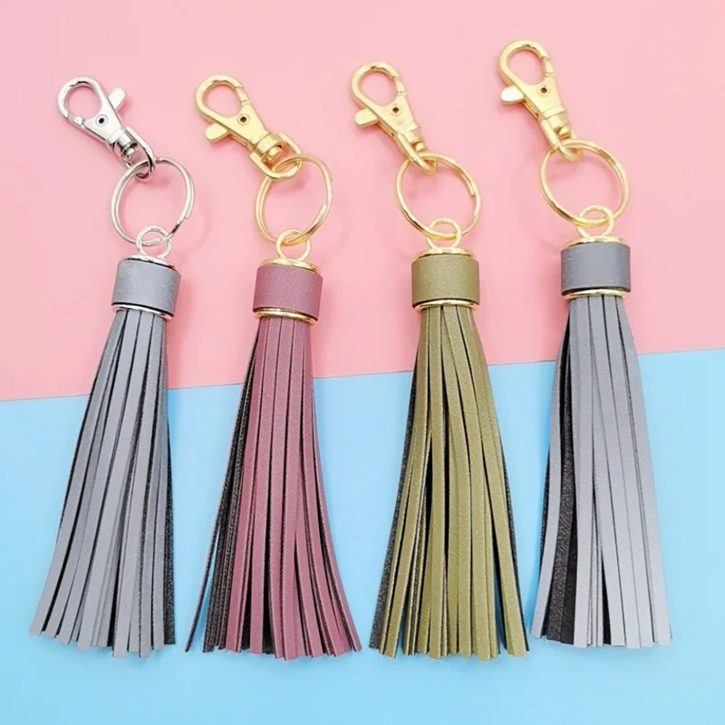 Creative Tassel Key Chains Character Leather Tassel Key Chain Women's Halter Bag Attractive Pendant 4 Color Key Ring
Creative Tassel Key Chains Character Leather Tassel Key Chain Women's Halter Bag Attractive Pendant 4 Color Key Ring