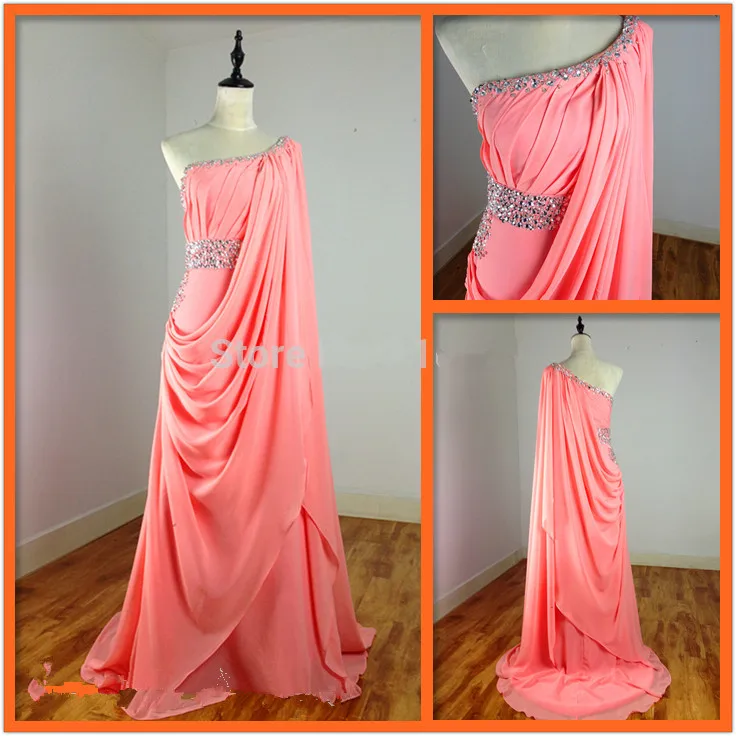 actual lmages summer style Long Prom dresses 2015 New style Chiffon Vestidos One shoulder Beaded Sequined Crystal Evening dress
actual lmages summer style Long Prom dresses 2015 New style Chiffon Vestidos One shoulder Beaded Sequined Crystal Evening dress