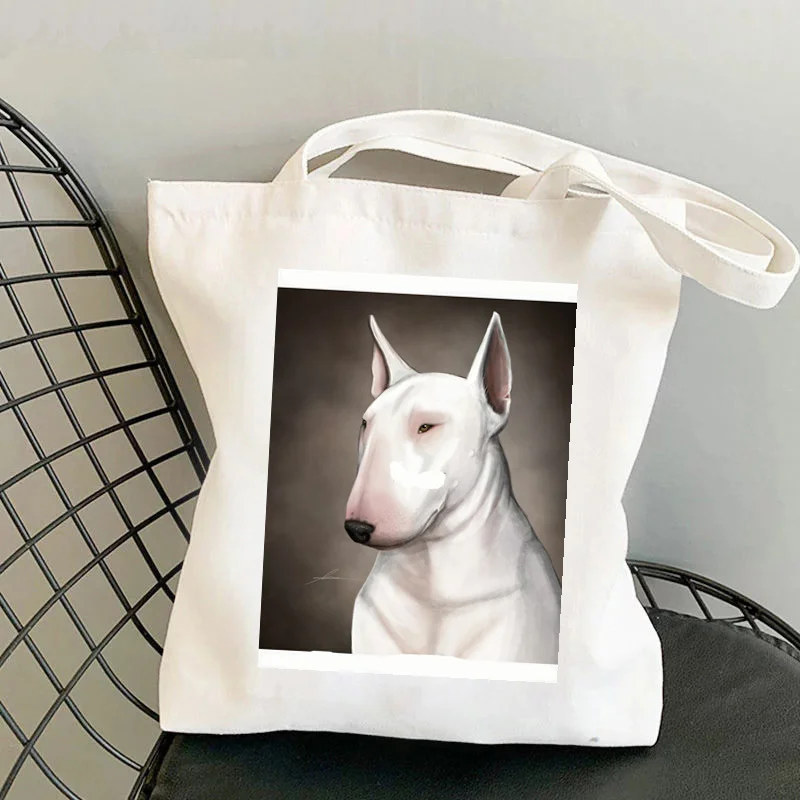 2021 Shopper Bull Terrier dog Tote Bag Painted women Harajuku shopper handbag girl Shoulder shopping bag Lady Canvas Bag
2021 Shopper Bull Terrier dog Tote Bag Painted women Harajuku shopper handbag girl Shoulder shopping bag Lady Canvas Bag