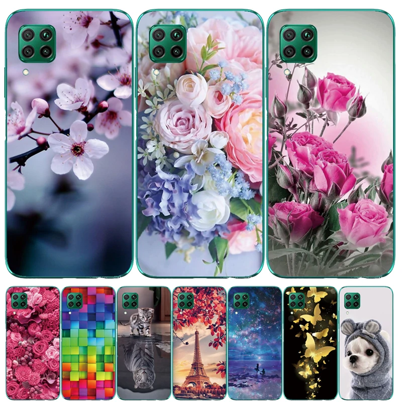 Чехол для Huawei P20 P30 P40 Lite E силиконовый чехол из ТПУ задняя крышка телефона P8 P9 2017 P10