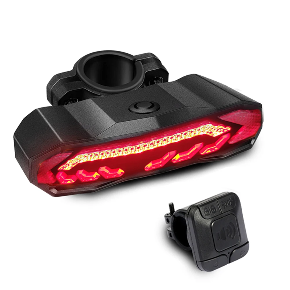 Bike Alarm Taillight Anti-Theft Bicycle Taillight Rechargeable Bicycle Rear Tail Light Turn Signal Safety Warning Cycling Light 
Bike Alarm Taillight Anti-Theft Bicycle Taillight Rechargeable Bicycle Rear Tail Light Turn Signal Safety Warning Cycling Light
