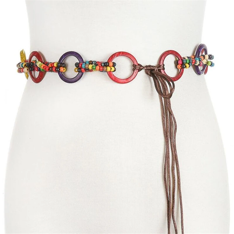 2020 Fashion Bohemian Ethnic style Wax Rope Woven Handmade Waist Chain Belts for Women Dress Circle Knotted Tassel Belts
2020 Fashion Bohemian Ethnic style Wax Rope Woven Handmade Waist Chain Belts for Women Dress Circle Knotted Tassel Belts