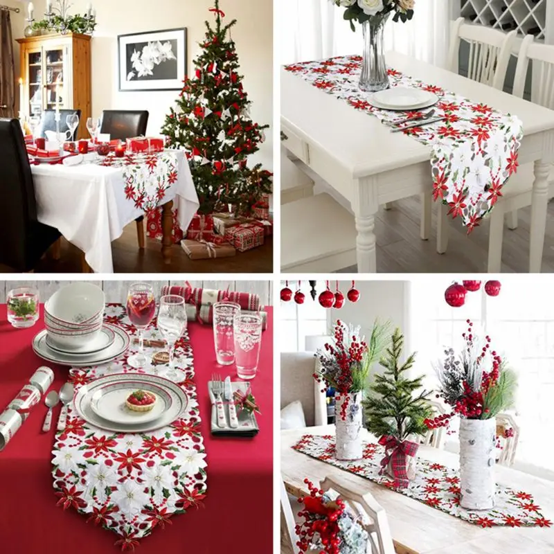 2022 New Christmas Embroidered Table Runners Poinsettia Holly Leaf Table Linens for Christmas Decorations 15 x 69 Inch
2022 New Christmas Embroidered Table Runners Poinsettia Holly Leaf Table Linens for Christmas Decorations 15 x 69 Inch