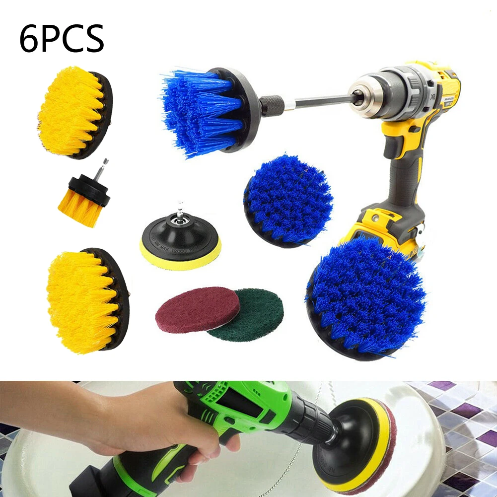 Yellow/Blue Electric Drill Brush Cleaning Cleaning Brush Tool Cleaner Brush Tool Set
Yellow/Blue Electric Drill Brush Cleaning Cleaning Brush Tool Cleaner Brush Tool Set