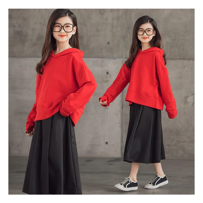 Girls' Spring Suits Children's Skirts And Sweaters Tracksuit Sets Red Long Sleeve Leopard Tops Long Pants Outfits New Fashion
Girls' Spring Suits Children's Skirts And Sweaters Tracksuit Sets Red Long Sleeve Leopard Tops Long Pants Outfits New Fashion