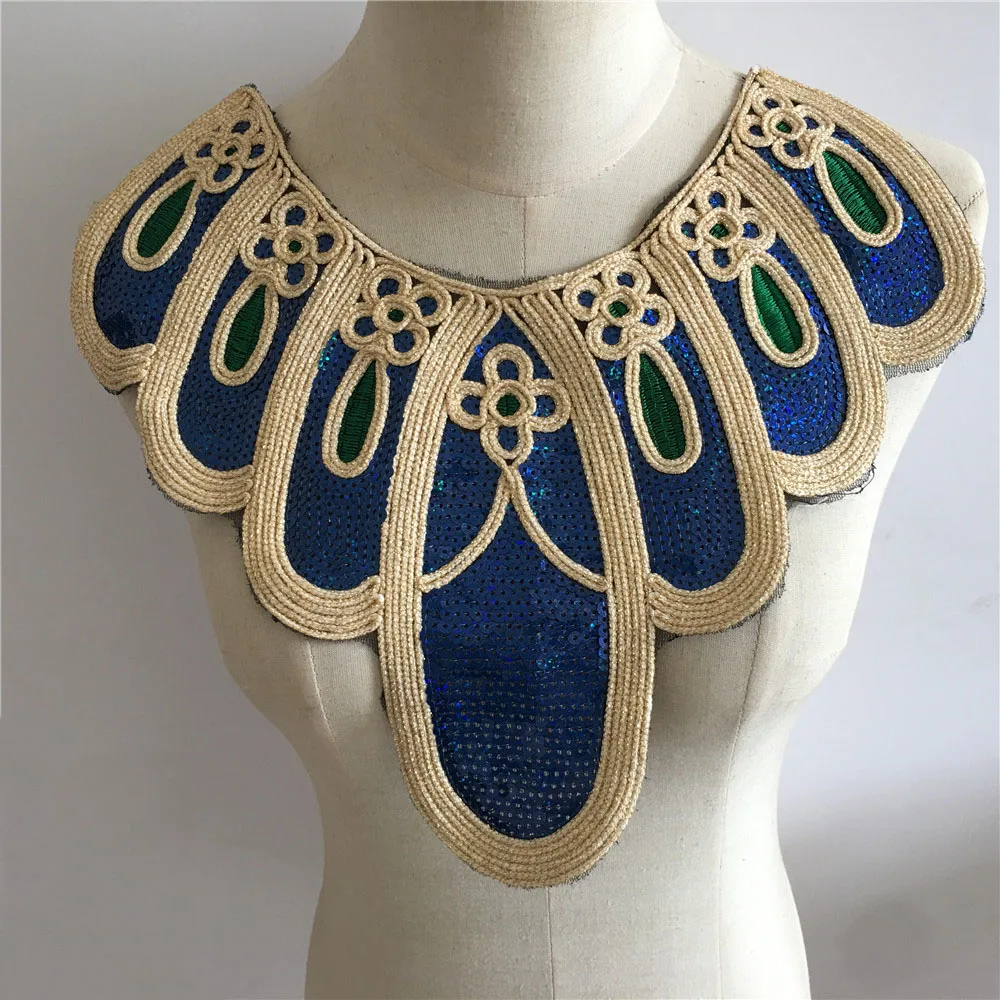 High quality embroidered lace collar DIY lace fabric sewing sequined lace collar decoration dress neckline clothing accessories
High quality embroidered lace collar DIY lace fabric sewing sequined lace collar decoration dress neckline clothing accessories