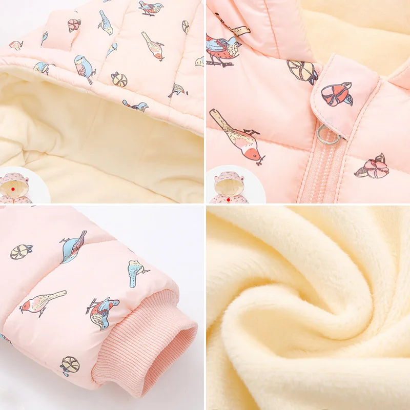 Baby Girls Outerwear Autumn Winter Boys Thicken Cotton Down Coats For Children Casual Warm Fleece Hooded Jackets Kids Clothes 
Baby Girls Outerwear Autumn Winter Boys Thicken Cotton Down Coats For Children Casual Warm Fleece Hooded Jackets Kids Clothes