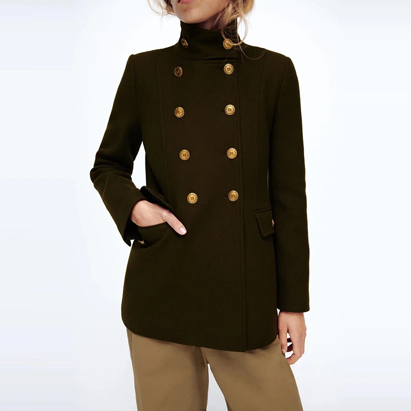 WXWT Women Solid Double Breasted Woolen Coats Jacket Long Sleeves Pocket 2021 New Ladies Elegant Overcoat DWDD89180
WXWT Women Solid Double Breasted Woolen Coats Jacket Long Sleeves Pocket 2021 New Ladies Elegant Overcoat DWDD89180