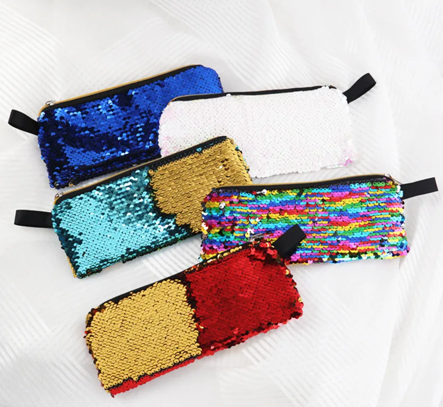 New Reversible Sequin Pencil Case for Girls School Supplies School Stationery Gift Pen Box Pencilcase Hand Zipper Pouch
New Reversible Sequin Pencil Case for Girls School Supplies School Stationery Gift Pen Box Pencilcase Hand Zipper Pouch