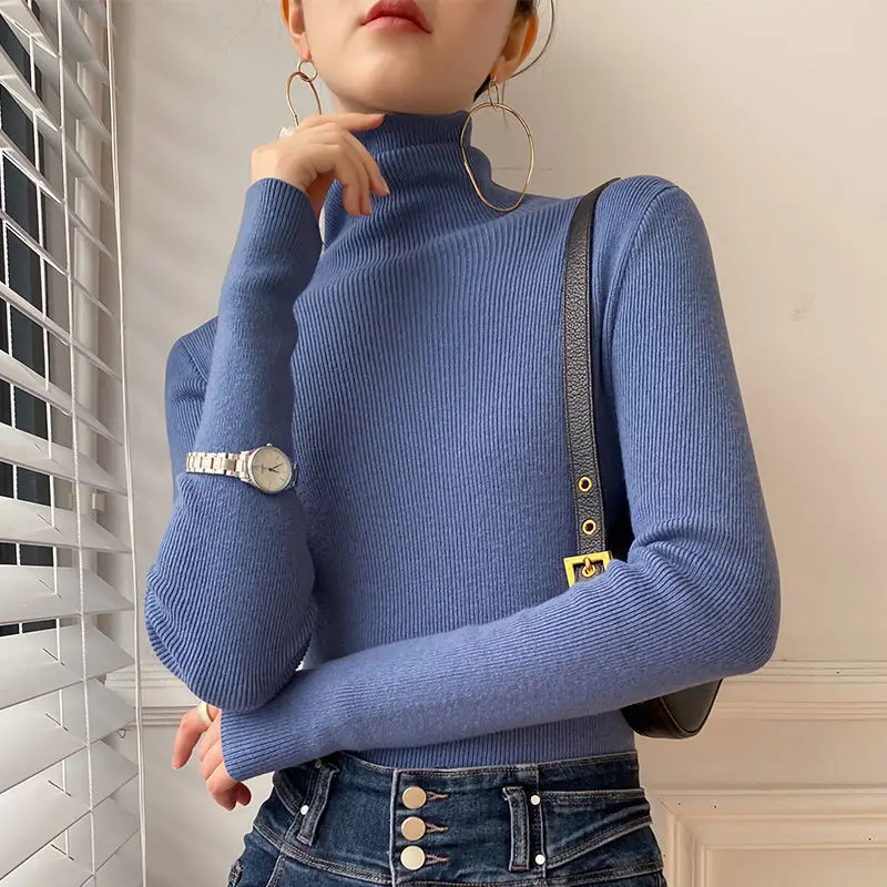 Women Turtleneck Sweaters Autumn Winter Korean Slim Pullover Women Basic Tops Casual Soft Knit Sweater Soft Warm Jumper
Women Turtleneck Sweaters Autumn Winter Korean Slim Pullover Women Basic Tops Casual Soft Knit Sweater Soft Warm Jumper