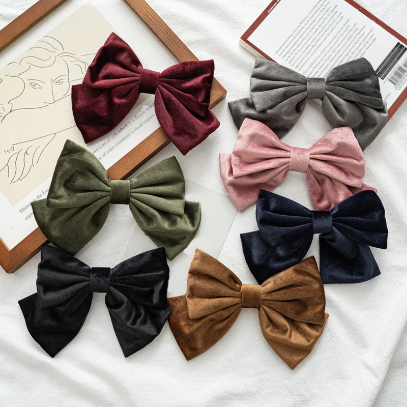 Butterfly Hairpins Bowknot Velvet Barrettes large Bow Hair Clip Hairgrips Sweet Hair Accessory Spring Clip Hair Hloder Headdress
Butterfly Hairpins Bowknot Velvet Barrettes large Bow Hair Clip Hairgrips Sweet Hair Accessory Spring Clip Hair Hloder Headdress