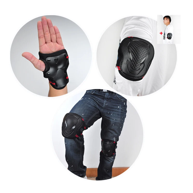 6pcs/set Skateboard Ice Roller Skating Protective Gear Elbow Pads Wrist Guard Cycling Riding Knee Protector for Kids Men Women
6pcs/set Skateboard Ice Roller Skating Protective Gear Elbow Pads Wrist Guard Cycling Riding Knee Protector for Kids Men Women