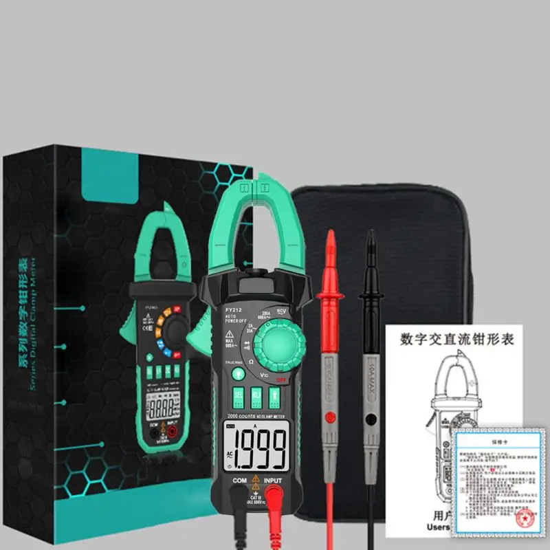 Digital Multimeter Clamp 2000/6000 Counts Automatic Scale Measurement Ammeter Y5JA 
Digital Multimeter Clamp 2000/6000 Counts Automatic Scale Measurement Ammeter Y5JA