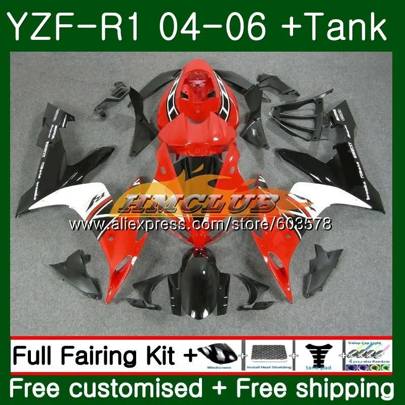 Body For YAMAHA YZF R 1 YZF 1000 YZF-R1 2004 2005 2006 55CL.13 YZF1000 YZF R1 YZF-1000 YZFR1 04 05 06 ABS Fairing Nice Red
Body For YAMAHA YZF R 1 YZF 1000 YZF-R1 2004 2005 2006 55CL.13 YZF1000 YZF R1 YZF-1000 YZFR1 04 05 06 ABS Fairing Nice Red