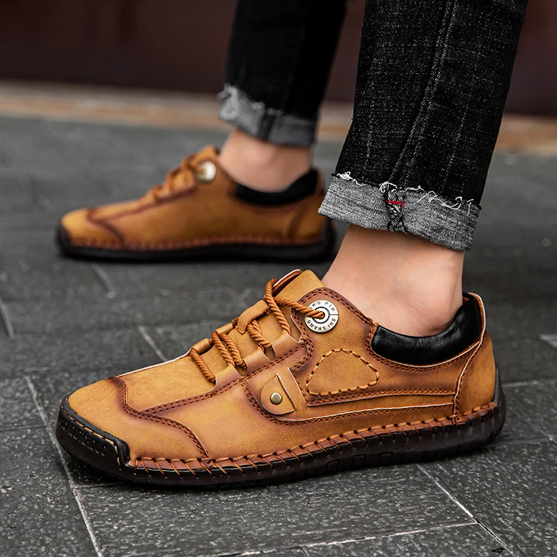 2021 Men's Summer New Trend Fashion Leather Shoes Korean Version of Solid Color Casual Shoes Men
2021 Men's Summer New Trend Fashion Leather Shoes Korean Version of Solid Color Casual Shoes Men