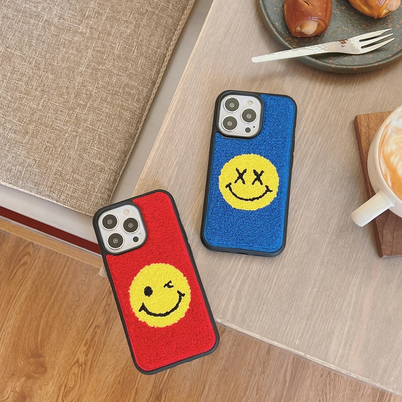 Korean Cute Fuzzy Plush Smiley Phone Case For iPhone 11 12 13 Pro XS Max X XR 7 8 Plus SE Winter Soft Shockproof Back Cover
Korean Cute Fuzzy Plush Smiley Phone Case For iPhone 11 12 13 Pro XS Max X XR 7 8 Plus SE Winter Soft Shockproof Back Cover