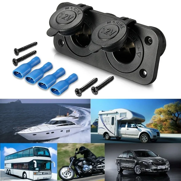 12V/24V Dual USB Car Cigarette Lighter Socket Splitter Charger Power Adapter Outlet Car Accessories Double Socket Plug
12V/24V Dual USB Car Cigarette Lighter Socket Splitter Charger Power Adapter Outlet Car Accessories Double Socket Plug