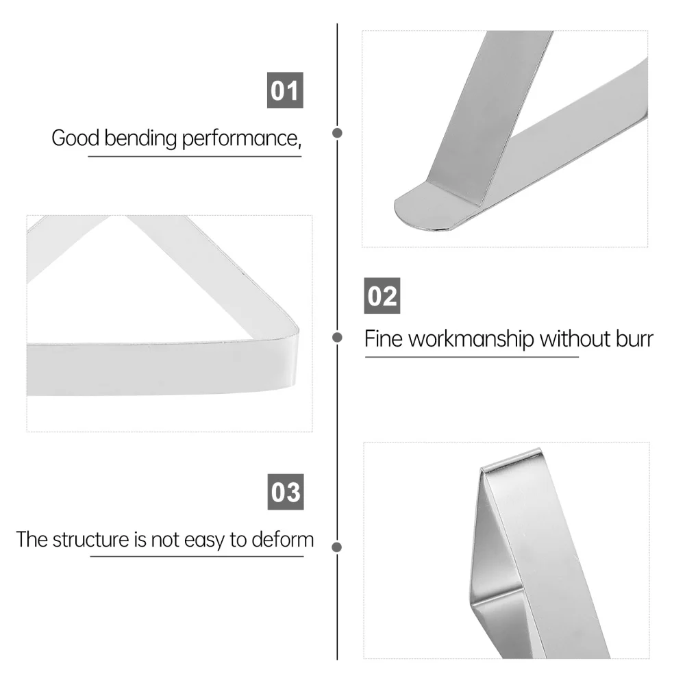 12pcs Thickened Stainless Steel Tablecloth Clips Antiskid Table Cover Fixing Clip
12pcs Thickened Stainless Steel Tablecloth Clips Antiskid Table Cover Fixing Clip