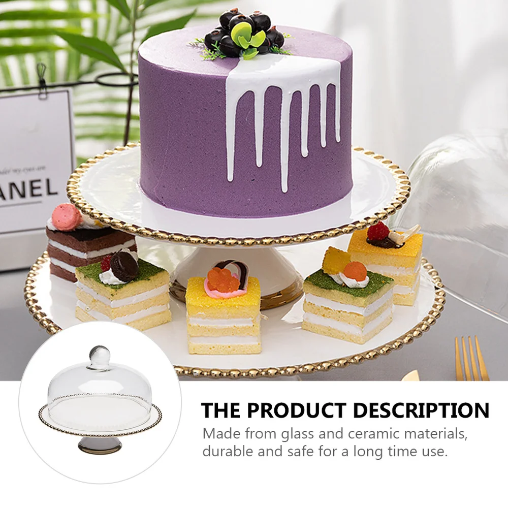 1 Set Dust-proof Cake Bread Glass Cover Food Cover Practical Snack Dessert Tray
1 Set Dust-proof Cake Bread Glass Cover Food Cover Practical Snack Dessert Tray