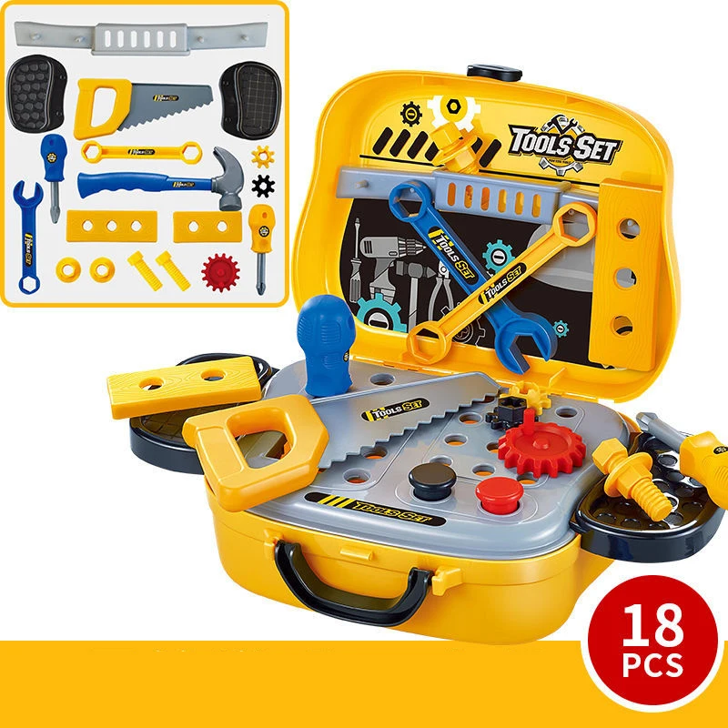 14Pcs/Set DIY Pretend Play Toy Simulation Repair Tool Box Suitcase Screwdriver Disassembly Educational Toy for Children Kids Boy
14Pcs/Set DIY Pretend Play Toy Simulation Repair Tool Box Suitcase Screwdriver Disassembly Educational Toy for Children Kids Boy