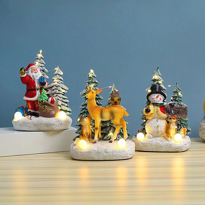 1PC Christmas Festival Decoration Santa Claus Snowman Resin Music Luminous Ornaments DIY Home Desk Decor
1PC Christmas Festival Decoration Santa Claus Snowman Resin Music Luminous Ornaments DIY Home Desk Decor