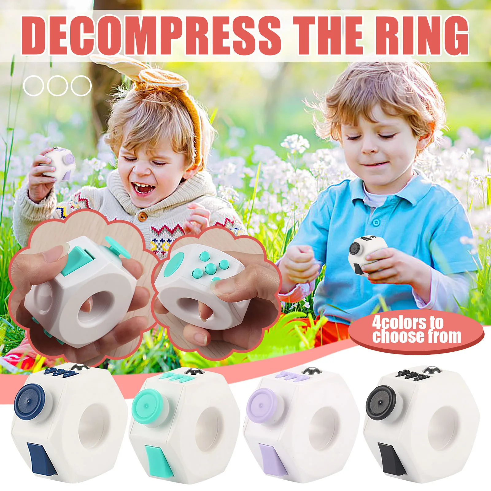 Rings Fidget Toys Stress Anxiety Relief Toy Anxiety Roller Fingertip Toys for Adult Kids Finger Spinner Magic Rings Dropshipping
Rings Fidget Toys Stress Anxiety Relief Toy Anxiety Roller Fingertip Toys for Adult Kids Finger Spinner Magic Rings Dropshipping