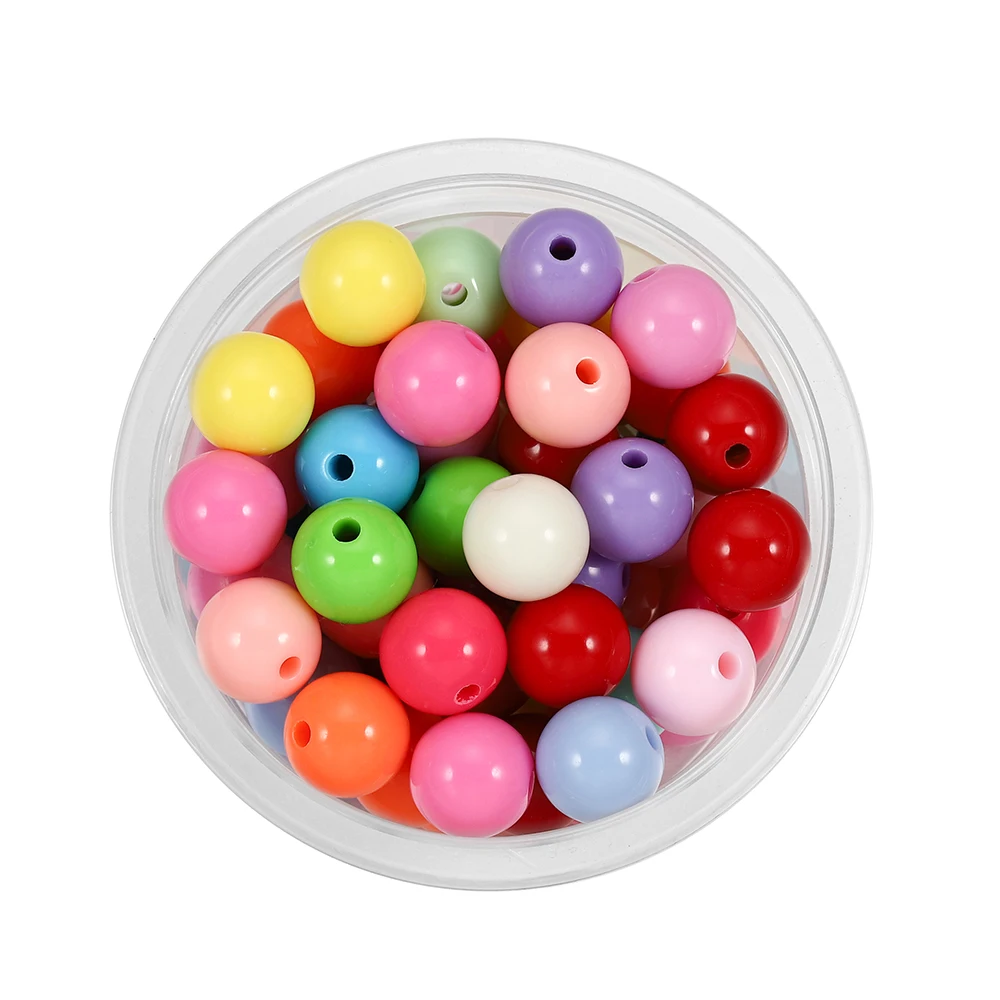 10-200Pcs 6-20mm Colorful Acrylic Beads Smooth Round Ball Plastic Hole Spacer Beads For DIY Jewelry Making Findings Accessories
10-200Pcs 6-20mm Colorful Acrylic Beads Smooth Round Ball Plastic Hole Spacer Beads For DIY Jewelry Making Findings Accessories