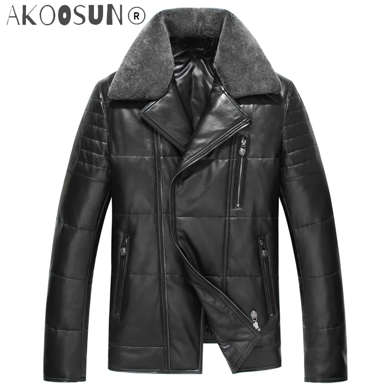 AKOOSUN Leather Down Jacket Luxury Genuine Leather Coat Men Mens Motorcycle Sheepskin Winter Jacket Plus Size SE319JR LWL1075
AKOOSUN Leather Down Jacket Luxury Genuine Leather Coat Men Mens Motorcycle Sheepskin Winter Jacket Plus Size SE319JR LWL1075