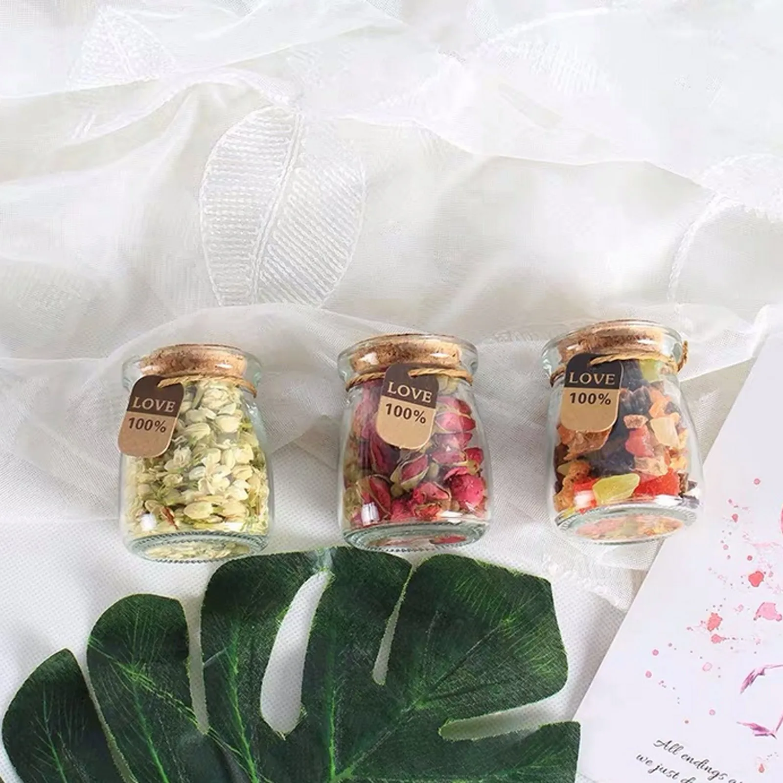 Behogar Mini Glass Yogurt Pudding Jars Containers with Cork Lids Labels Strings for Food Storage Wedding Party Favors Decoration
Behogar Mini Glass Yogurt Pudding Jars Containers with Cork Lids Labels Strings for Food Storage Wedding Party Favors Decoration