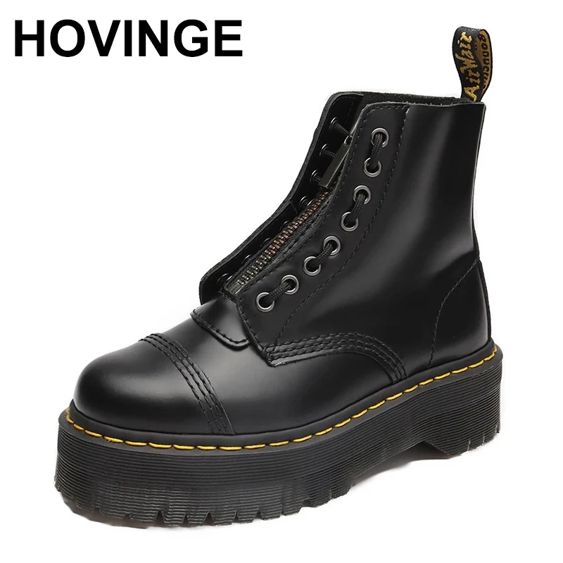 HOVINGE Woman's Half boot Luxury Branded Female Boots Platform Heels High Quality Zipper Tether Leather Shoes For Women 2021Girl
HOVINGE Woman's Half boot Luxury Branded Female Boots Platform Heels High Quality Zipper Tether Leather Shoes For Women 2021Girl