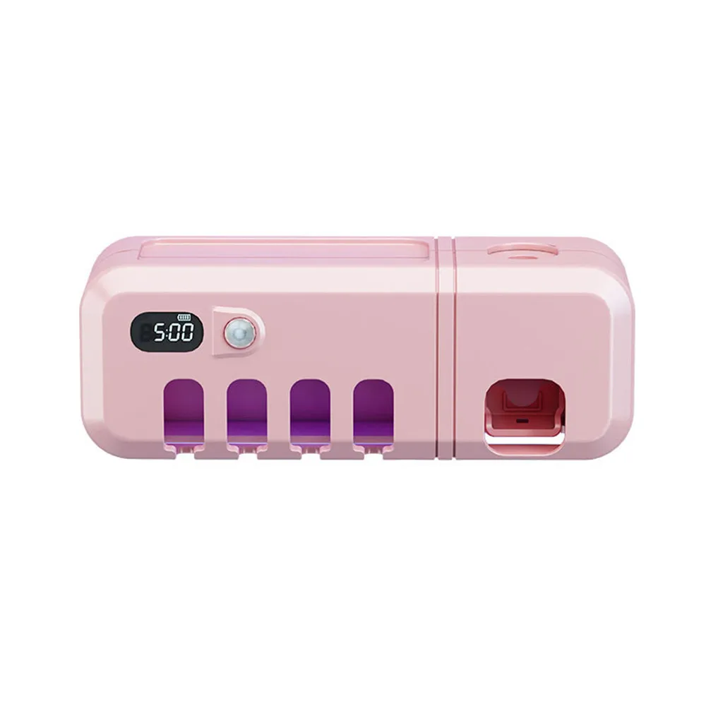 1 Set Antibacterial Ultraviolet Toothbrush Holder Sterilizer Automatic Toothpaste Dispenser Squeezer Bathroom Accessories Hot