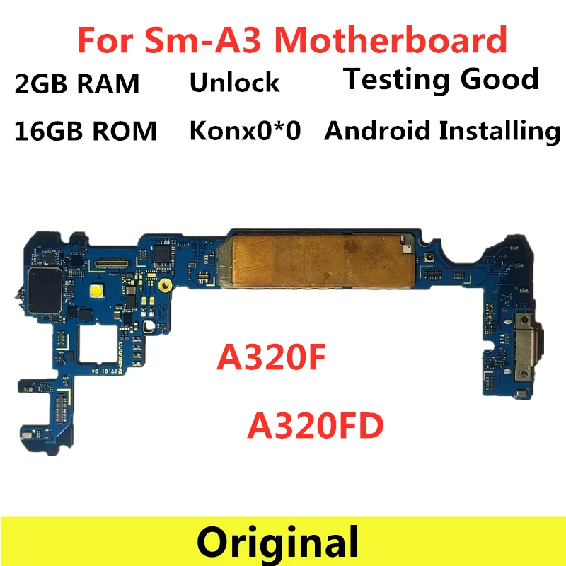 TGSAMUELT 100% оригинальная материнская плата для Samsung 2017 GALAXY A3 разблокированная материнская плата A320F A320FD материнская плата 16 Гб logic compact
TGSAMUELT 100% оригинальная материнская плата для Samsung 2017 GALAXY A3 разблокированная материнская плата A320F A320FD материнская плата 16 Гб logic compact