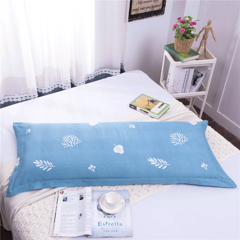 Bedding Double Long Pillowcase, Leaves Print Long Pillow Case 45x120cm, 45x150cm, 45x180cm XF883-19 
Bedding Double Long Pillowcase, Leaves Print Long Pillow Case 45x120cm, 45x150cm, 45x180cm XF883-19