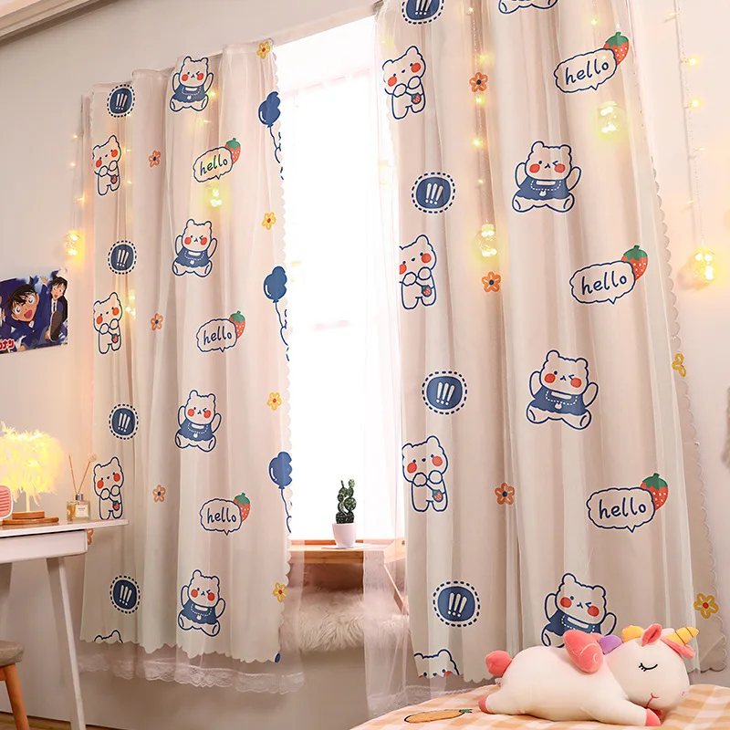 Cute Free of Punch Curtain for Girls Kids Bedroom Tulle Warm and Sweet Magic Paste 50% Shading
Cute Free of Punch Curtain for Girls Kids Bedroom Tulle Warm and Sweet Magic Paste 50% Shading