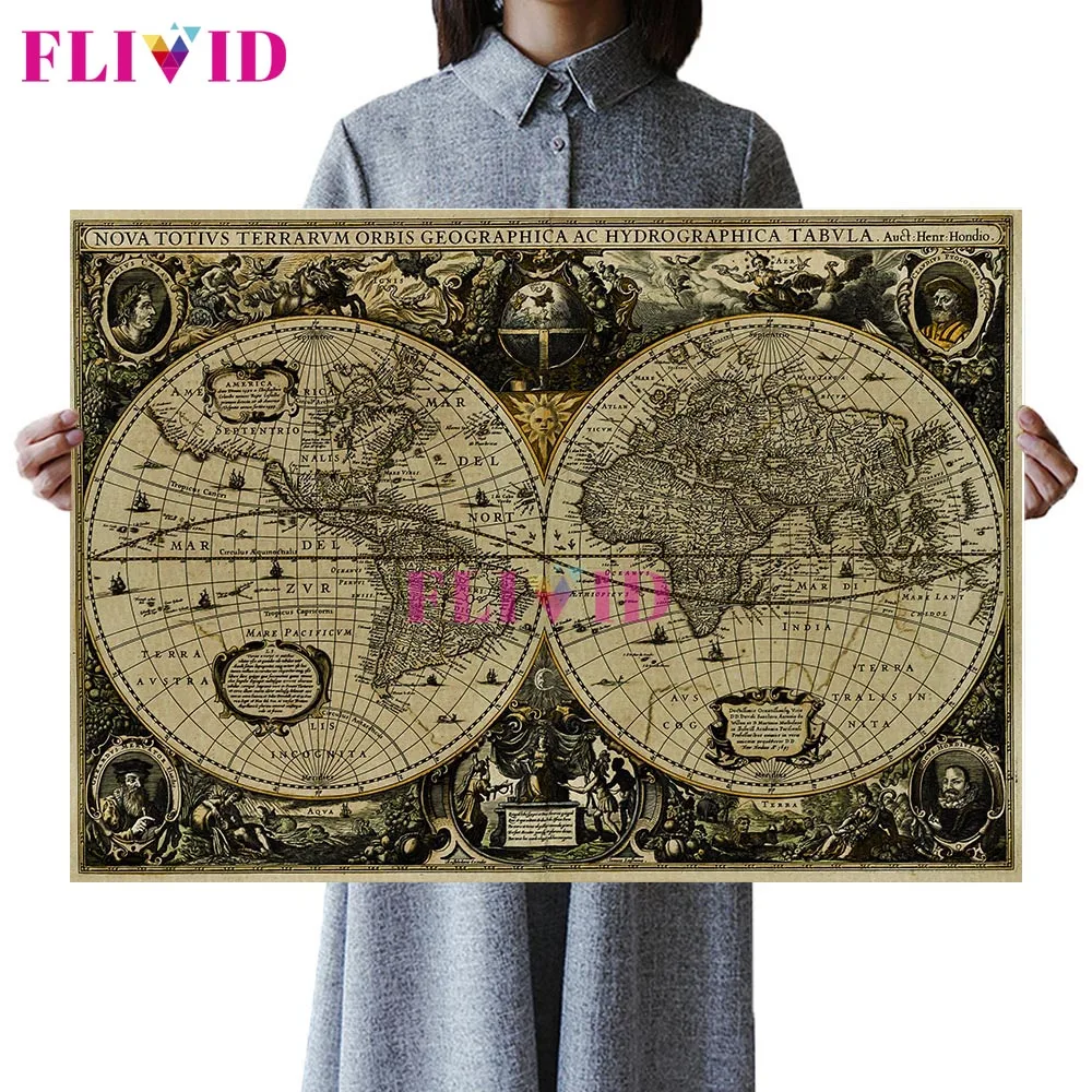 Retro World Map Nautical Ocean Map Posters And Prints Vintage Wall Art Canvas Print Home Decor Large Size Map World Unframed
Retro World Map Nautical Ocean Map Posters And Prints Vintage Wall Art Canvas Print Home Decor Large Size Map World Unframed