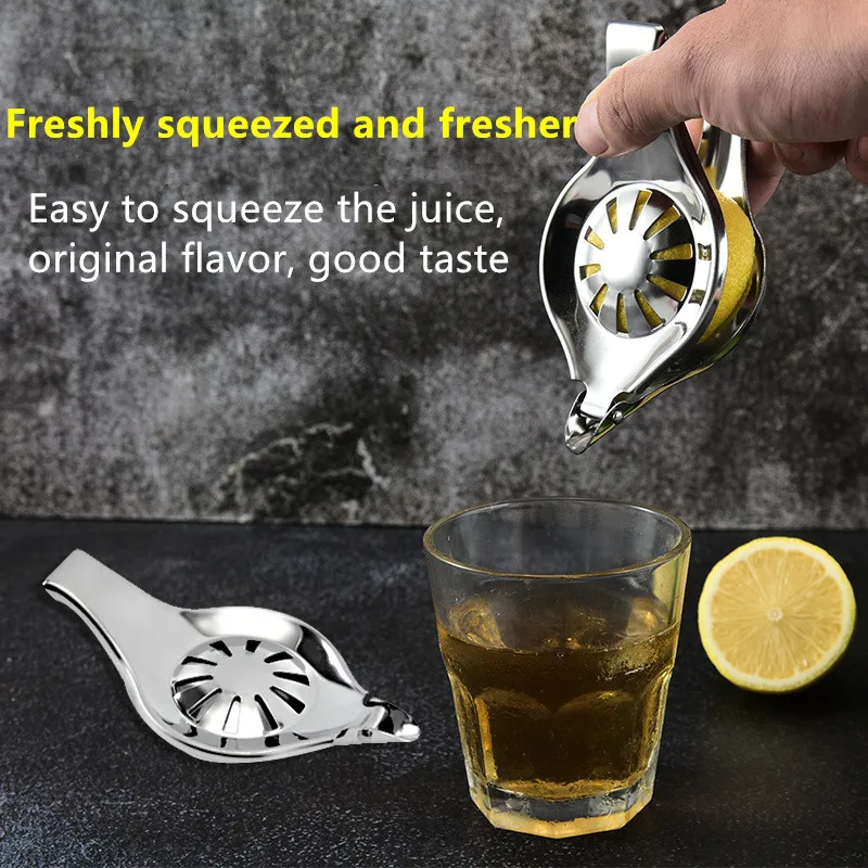 Creative Lemon Clip Kiwi Juice Manual Squeezer Fruit Pear Tongs Stainless Steel Home Watermelon Hand Juicer Orange Presser Tools 
Creative Lemon Clip Kiwi Juice Manual Squeezer Fruit Pear Tongs Stainless Steel Home Watermelon Hand Juicer Orange Presser Tools