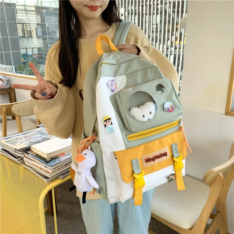 2022 New Kawaii Nylon Women Backpack Fashion Waterproof Rucksack for Teen Girls School Bag Cute Student Bookbag Travel Mochila
2022 New Kawaii Nylon Women Backpack Fashion Waterproof Rucksack for Teen Girls School Bag Cute Student Bookbag Travel Mochila