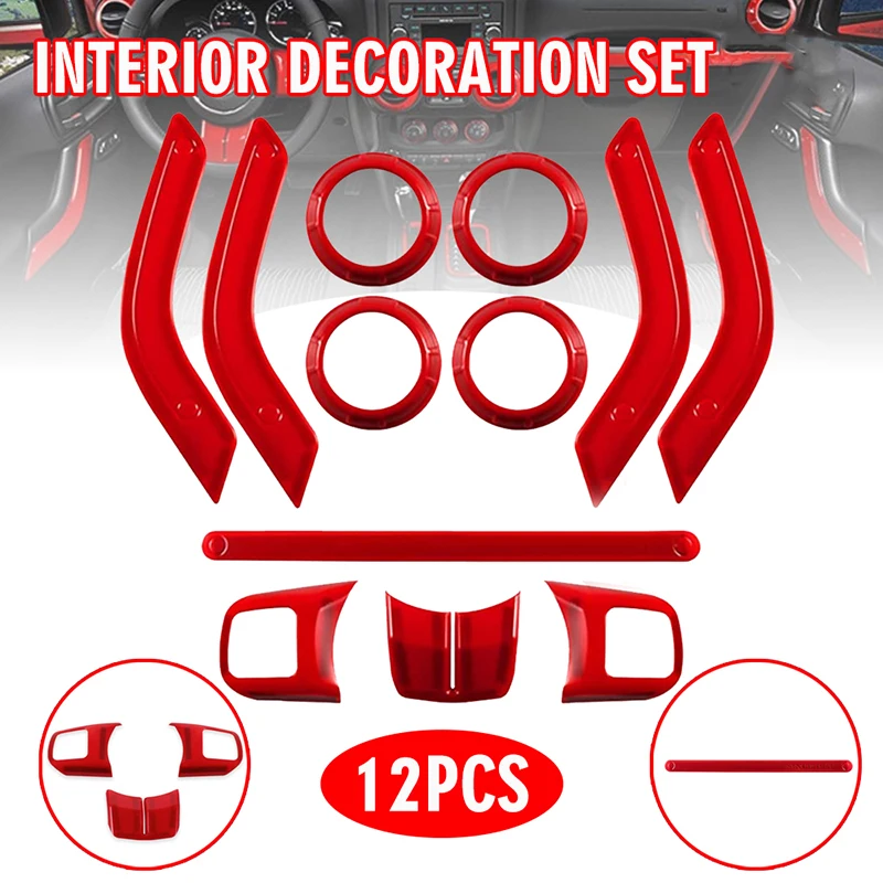 Mayitr 12pcs/set Car Interior Trim Kit Automotive Door Handle Cover Inside Decorative Strips For Jeep For Wrangler
Mayitr 12pcs/set Car Interior Trim Kit Automotive Door Handle Cover Inside Decorative Strips For Jeep For Wrangler