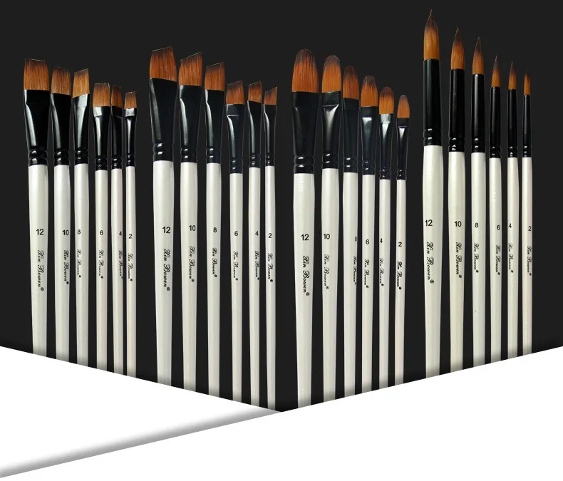 Cross-Border Amazon Six Pearl White Nylon Hair Watercolor Pen Wooden Rod Oil Painting Brush Set Factory Outlet
Cross-Border Amazon Six Pearl White Nylon Hair Watercolor Pen Wooden Rod Oil Painting Brush Set Factory Outlet