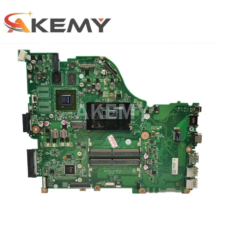 NBVEU11004 для ACER Aspire E5-575G F5-573G материнская плата ноутбука F5-573 Mainboard DAZAAMB16E0 w/ I5-7200U GT940MX |
