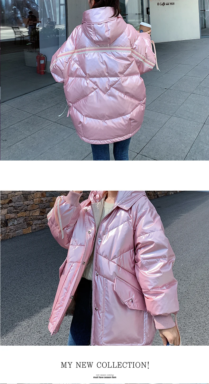 2021 Autumn and Winter new Down Jacket Mid-length Women's loose Bright Face tide Brand Temperament Fried Street Short Jacket
2021 Autumn and Winter new Down Jacket Mid-length Women's loose Bright Face tide Brand Temperament Fried Street Short Jacket