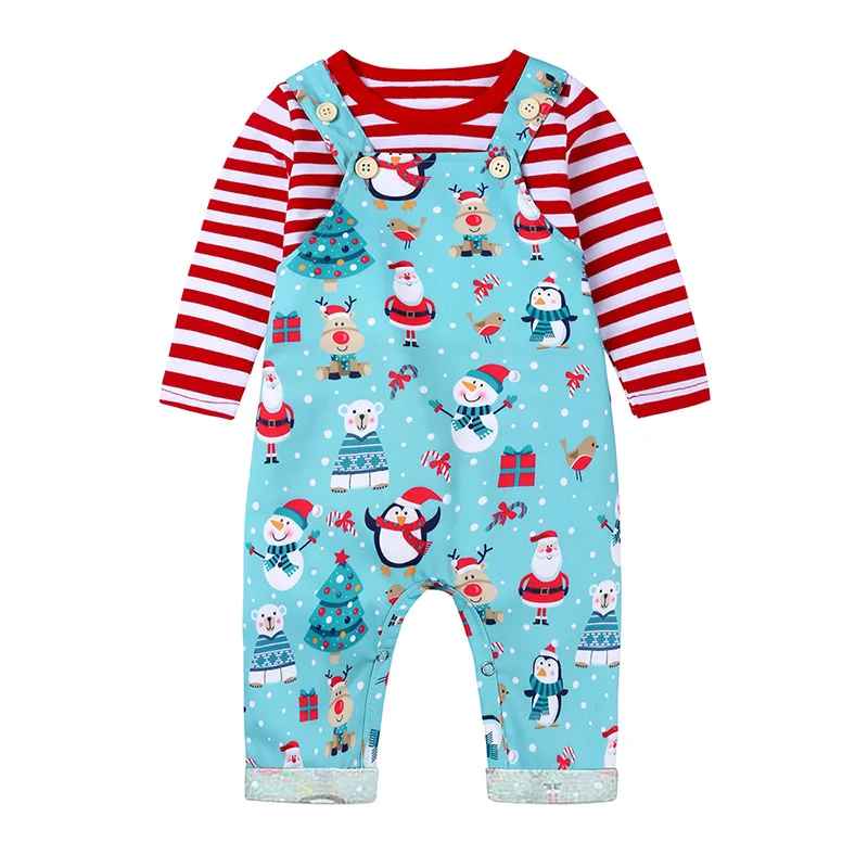 Two-piece suit of European and American style Christmas element clothes bib, 3~24 months baby cute pants suit, non-hooded cotton
Two-piece suit of European and American style Christmas element clothes bib, 3~24 months baby cute pants suit, non-hooded cotton
