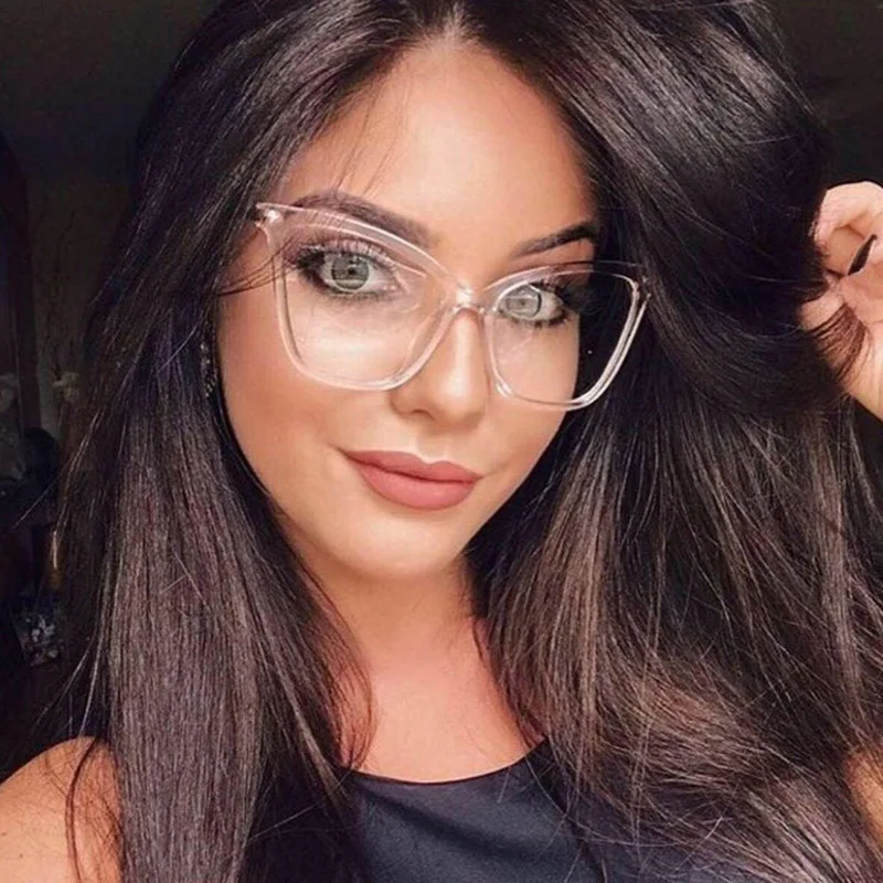 LONSY Fashion Sexy Oversize Myopia Cat Eye Glasses Frames Women Transparent Prescription Eyeglasses Frame Optical Spectacles
LONSY Fashion Sexy Oversize Myopia Cat Eye Glasses Frames Women Transparent Prescription Eyeglasses Frame Optical Spectacles