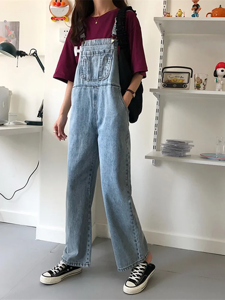 Women Denim Jumpsuit Ladies Baggy Cross Border Special Jeans Full Length Overall Solid Wide Leg Jeans Jumpsuit
Women Denim Jumpsuit Ladies Baggy Cross Border Special Jeans Full Length Overall Solid Wide Leg Jeans Jumpsuit