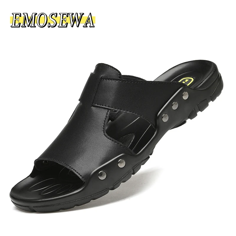 EMOSEWA Genuine Leather Slippers Summer Men Shoes Casual Outdoor Flip Flop Indoor Non-Slip Fashion Beach Sandals Big Size 37-52
EMOSEWA Genuine Leather Slippers Summer Men Shoes Casual Outdoor Flip Flop Indoor Non-Slip Fashion Beach Sandals Big Size 37-52