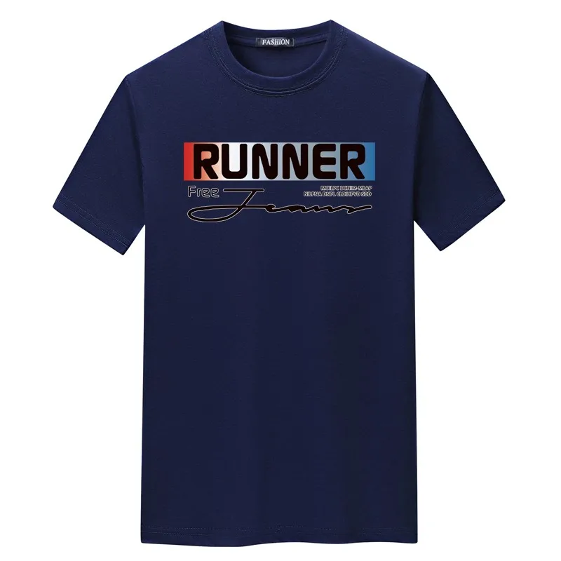 2021 summer new men's O-neck short-sleeved men's RUNNER printed T-shirt loose and breathable 60 cotton short-sleeved
2021 summer new men's O-neck short-sleeved men's RUNNER printed T-shirt loose and breathable 60 cotton short-sleeved
