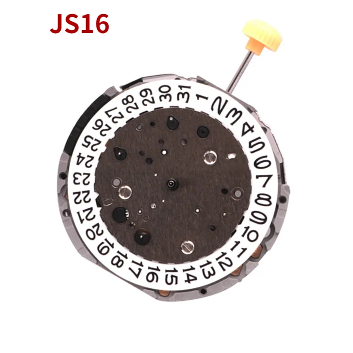Часы JS16, новинка в Японии, кварцевый механизм JS16 с шестью контактами и тремя словами, без батареи
Часы JS16, новинка в Японии, кварцевый механизм JS16 с шестью контактами и тремя словами, без батареи